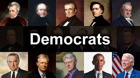 who was the first president|list of democrat presidents.